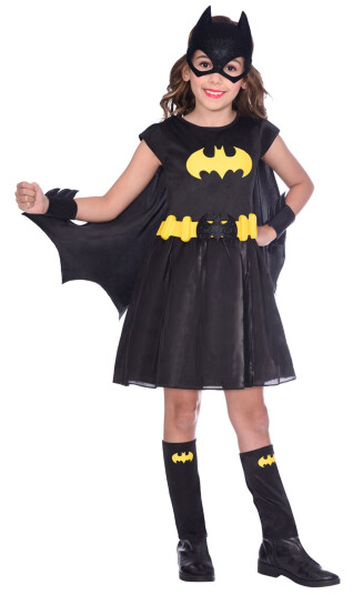 Amscan International Batgirl Klassisk Barn Karnevalskostyme  Small