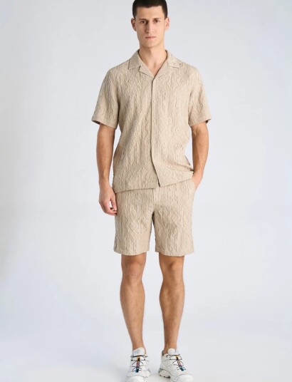 Lindbergh Textured Shorts Beige XXL Lindbergh Textured Shorts Beige XXL