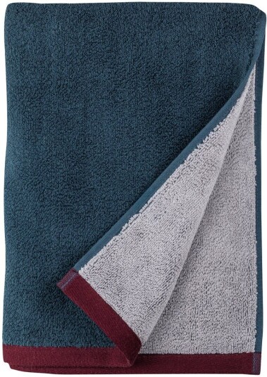 Mette Ditmer Soft badehåndkle 70x133 cm Midnight blue-light grey Mette Ditmer Soft badehåndkle 70x133 cm Midnight blue-light grey