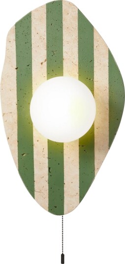 Torlic vegglampe 10 cm - Beige, Hvit, Grønn
