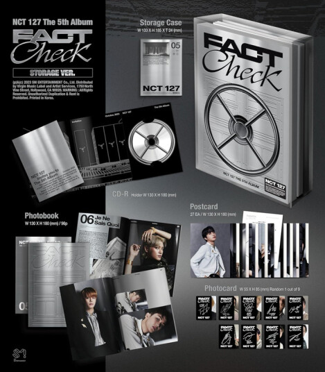 NCT 127 The 5th Album 'Fact Check' Storage Ver. CD