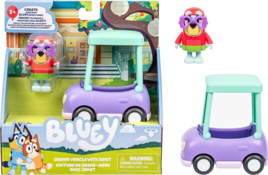 Bluey Figur med Kjøretøy - Janet Lekebil for Fantasifull Lek Bluey Figur med Kjøretøy - Janet Lekebil for Fantasifull Lek