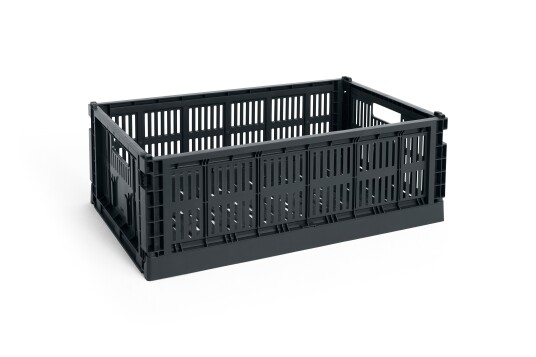 Hay Colour Crate Large Oppbevaring Charcoal Hay Colour Crate Large Oppbevaring Charcoal