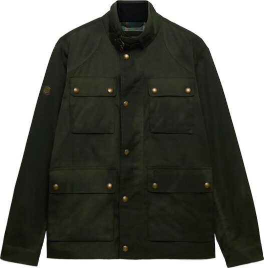 Superdry Wax Racer Jacket ARMY GREEN M