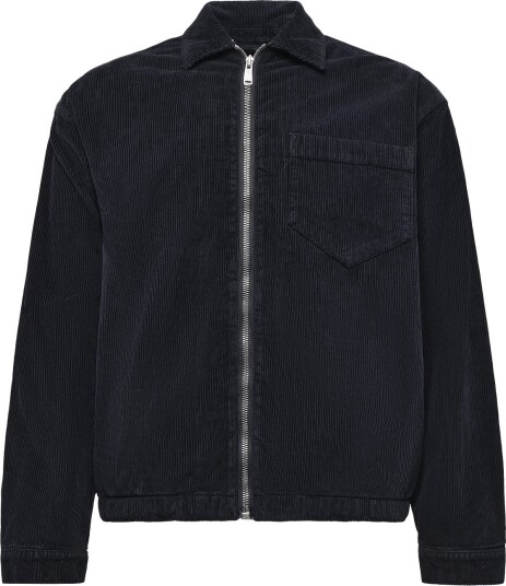 7 For All Mankind Zip Overshirt Navy Navy L