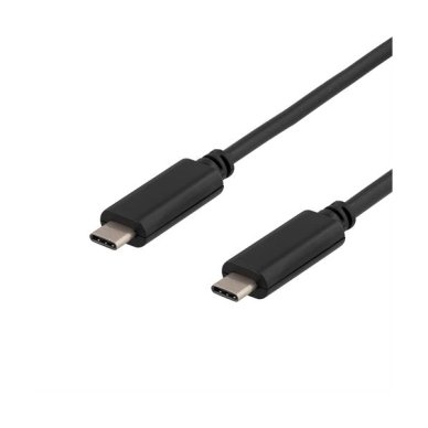 Deltaco USB 3.1 Type C Kabel 0,5m 3A Svart Deltaco USB 3.1 Type C Kabel 0,5m 3A Svart