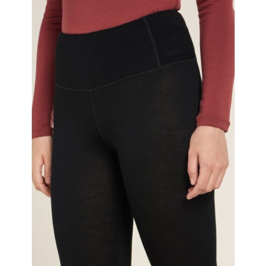 Icebreaker Women's Merino 260 Tech High Rise Leggings Black XL