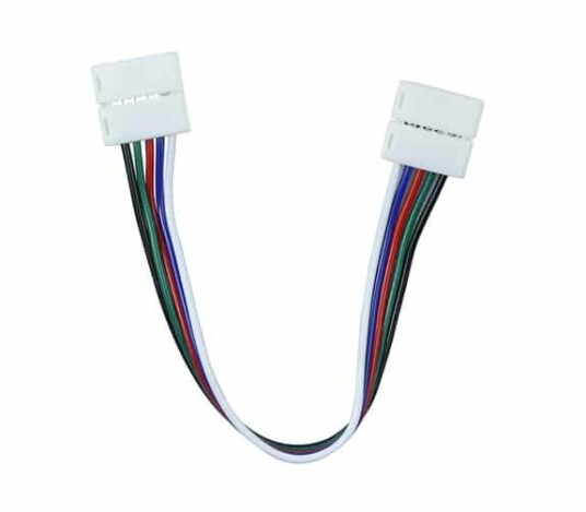 LED Strips RGBW 12mm Skjøtekabel 30 cm med dobbel 5-Pin tilkoblingsklemme LED Strips RGBW 12mm Skjøtekabel 30 cm med dobbel 5-Pin tilkoblingsklemme