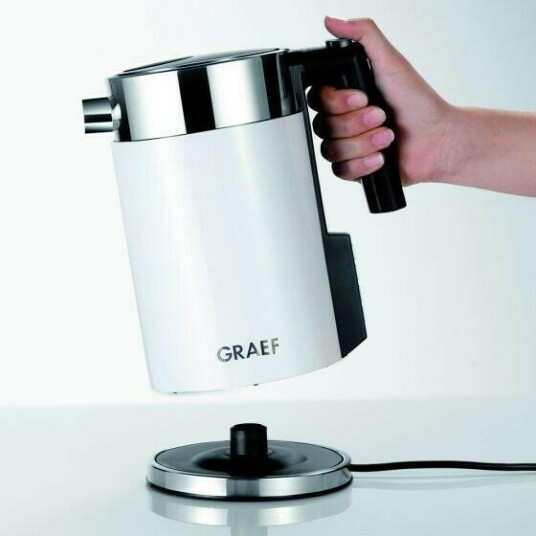 Vannkoker, 1,5 l, Barnesikring, Temp. Innstilling Hvit
