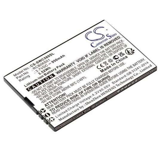 Swisstone Batteri (950 mAh 3.7 V, Sort) passende til Swisstone SC560 Swisstone Batteri (950 mAh 3.7 V, Sort) passende til Swisstone SC560