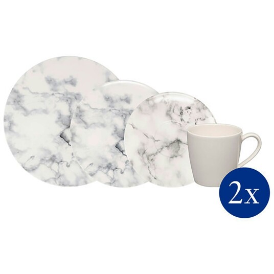 Villeroy & Boch Marmory Serveringssett 8 Deler Hvit