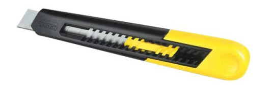Stanley 18 mm Brytebladkniv med Raskt Bladbytte og Sikkerhetsfunksjon