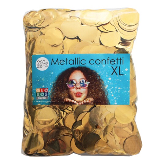 Globos Europe Konfetti Store Gull Metallisk - 250 gram