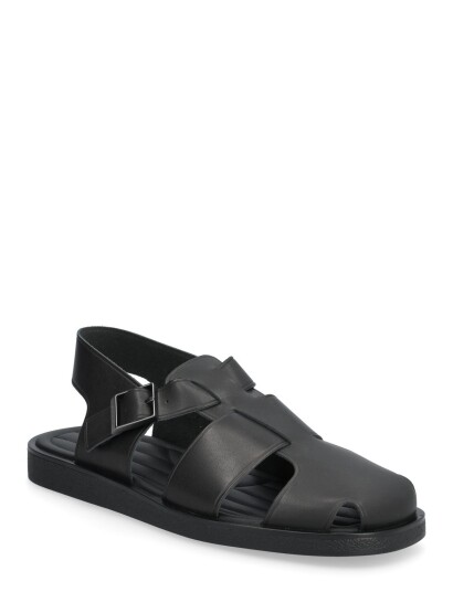 Calvin Klein Sq Sandal Fisherman Lth - Black - 44 Calvin Klein Sq Sandal Fisherman Lth - Black - 44