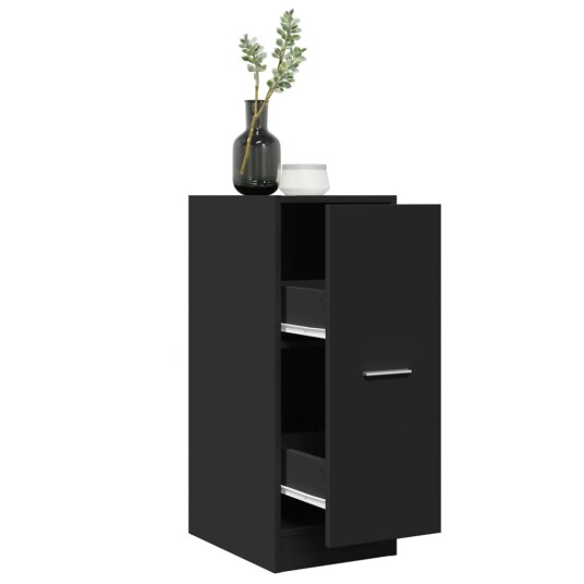 Apotekskap svart 30x41x77,5 cm konstruert tre 8721158399502 Apotekskap svart 30x41x77,5 cm konstruert tre 8721158399502