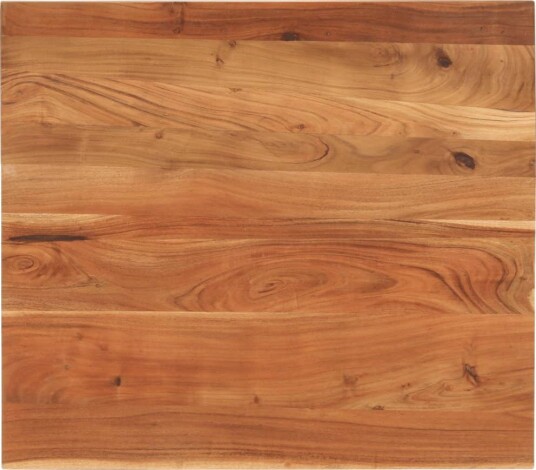 vidaXL Bordplate 100x80x3,8 cm rektangulær heltre akasie