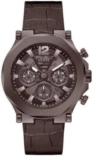 Guess Herreklokke GW0492G2 Edge Brun/Gummi Ø46 mm Guess Herreklokke GW0492G2 Edge Brun/Gummi Ø46 mm