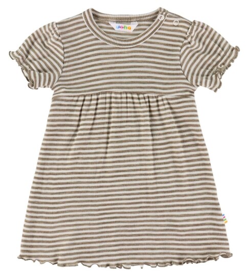 Joha Kjole Ull/Silke Rib Mørk Beige/Stripete Joha 120 Kjole Hvit Joha Kjole Ull/Silke Rib Mørk Beige/Stripete Joha 120 Kjole Hvit