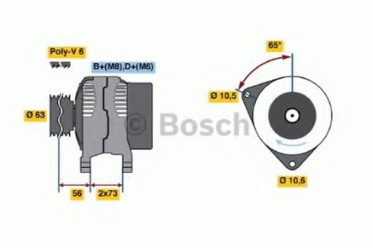 Dynamo BOSCH 0 986 039 220 Dynamo BOSCH 0 986 039 220