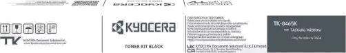 Kyocera Toner TK-8465K Sort (30.000 sider) Original