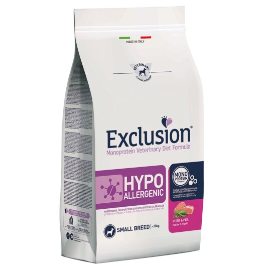 Exclusion Diet Exclusion Hypoallergenic Small Breed Med Svinekjøtt Og Erter 7 kg