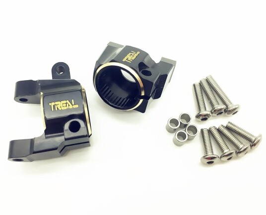 Treal Brass C-Hub Black & Gold SCX10 II
