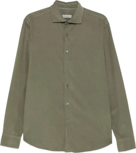 Canali, Herre, Skjorter, Grønn, S,