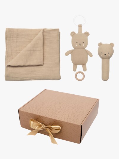Jabadabado Babygave Teddy teppe Brun