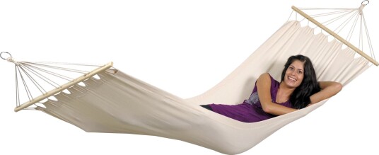 Hengestol Amazonas Tobago 200 x 80 cm maks 120 kg hvit