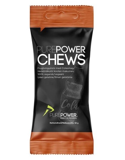PurePower Chews energivingummi cola 40 g