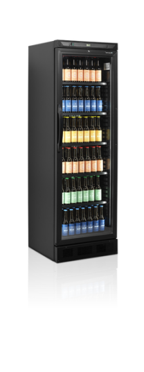 Tefcold display kjøleskap sort 184 cm CEV425 BLACK