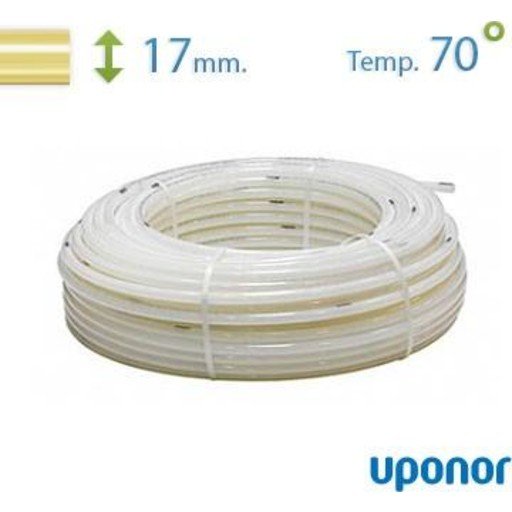 60 meter Uponor Comfort Pipe Plus-rør 17 x 2,0 mm - 6 bar/70°c