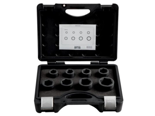 Bahco K8901M/8 3/4" Kraftpipesett med 8 deler