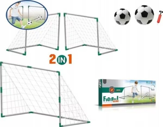 Madej Set fotball 2-i-1 med mål Madej Set fotball 2-i-1 med mål