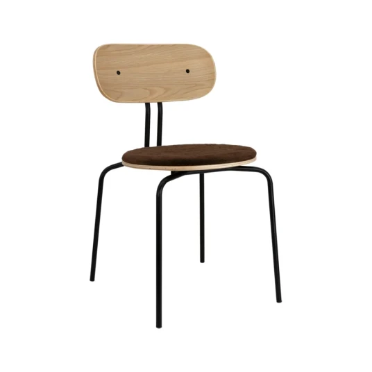 Umage Curious spisestol eik/svart metall Teddy Brown Umage Curious spisestol eik/svart metall Teddy Brown