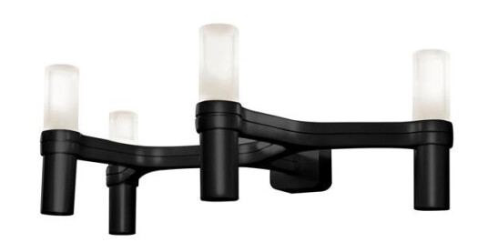 Nemo Crown 4 Vegglampe Sort Nemo Crown 4 Vegglampe Sort