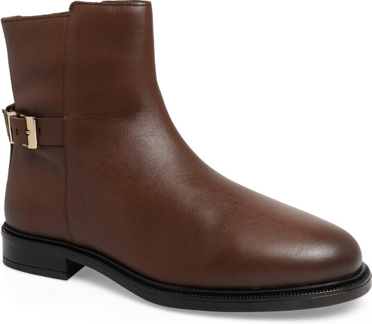 Tommy Hilfiger Th Buckle Leather Ankle Boot Brown 41 Tommy Hilfiger Th Buckle Leather Ankle Boot Brown 41