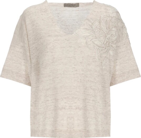 D.Exterior Dame Strikkevarer Beige M, D.Exterior Dame Strikkevarer Beige M,