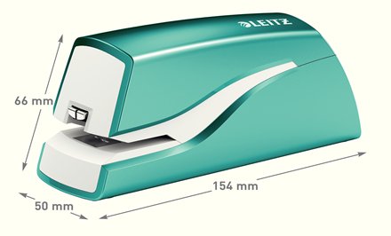 Hæftemaskine batteri Leitz WOW isblå Hæftemaskine batteri Leitz WOW isblå