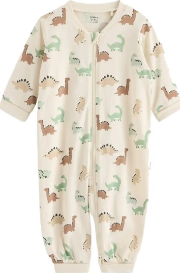 Lindex Pyjamas With Dinosaurs Beige 74