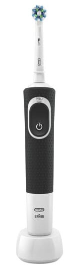 Oral-B Vitality 100 CrossAction Adult Rotating-oscillating toothbrush Black White