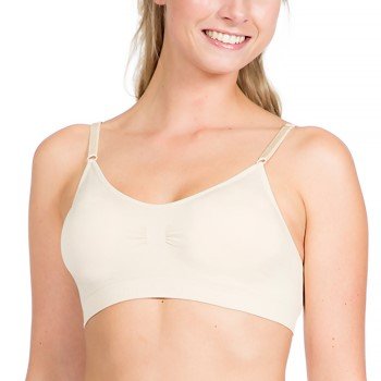 Magic BH Comfort Bra Spagetthi Straps Beige nylon Large Dame Magic BH Comfort Bra Spagetthi Straps Beige nylon Large Dame
