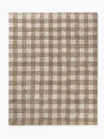 Lorena Canals Vaskbar Vichy Gulvteppe 90x120 cm Marron Lorena Canals Vaskbar Vichy Gulvteppe 90x120 cm Marron
