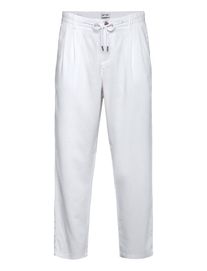 ONLY & SONS Onsleo Crop Linen Mix 0048 Pant - White - 29 x 32