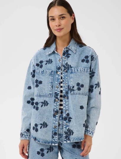 Kaffe Kababena Denim Jacket - Blue - 42
