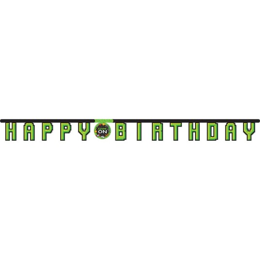 Partybanner Happy Birthday Gaming Partybanner Happy Birthday Gaming