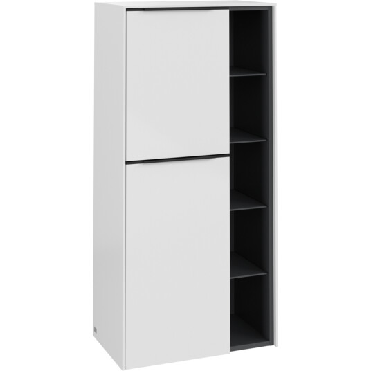 VILLEROY & BOCH SUBWAY 3.0 SIDESKAP 57X120 VENSTRE BRILLIANT WHITE HÅNDTAK I VOLCANO BLACK VILLEROY & BOCH SUBWAY 3.0 SIDESKAP 57X120 VENSTRE BRILLIANT WHITE HÅNDTAK I VOLCANO BLACK