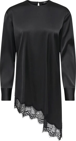 JDY Jdynaddy L/S Asym Long Top Wvn   Black   XL