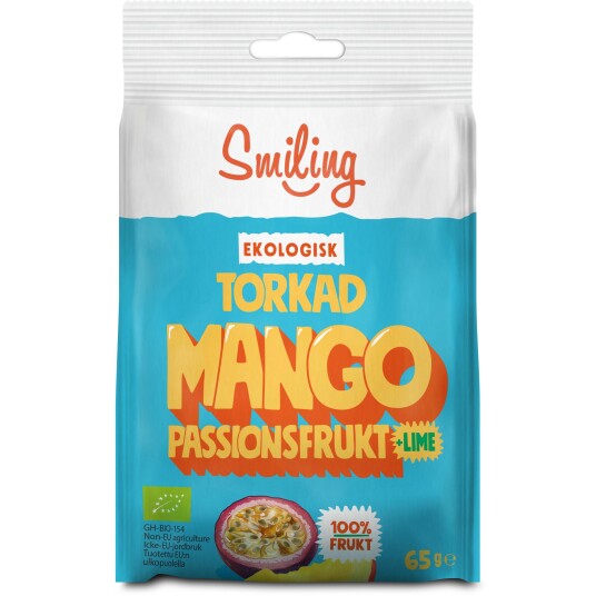Smiling Mango Passionsfrukt Lime 65 g Smiling Mango Passionsfrukt Lime 65 g