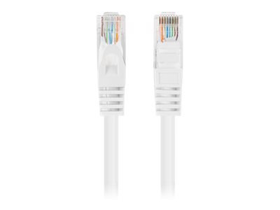 Lanberg Koblingskabel Rj-45 Hann Til Rj-45 Hann 25 Cm 4.8 Mm U/Utp Uskjermet Cat 5/5E Uten Hindringer Opptil 1 Gbps-Dataoverføringshastighet Med Støvel Hvit En Pakke 10